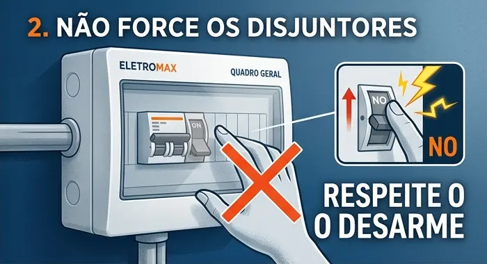 Problemas no Disjuntor Elétrico